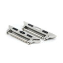 【10%OFFクーポン利用で】HIRSCH ヒルシュ AD1000-2-40 ステンレススチール シルバー アップルウォッチアダプター アップルウォッチ38mm 40mm 41mm対応 スイス製