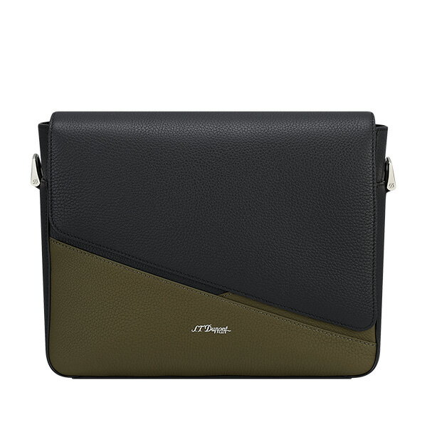 乐天商城 - 【10％OFFクーポン利用で】S.T.DUPONT エス・テー・デュポン 181444 メッセンジャーバッグ ブラック カーキ 国内正規品 送料無料