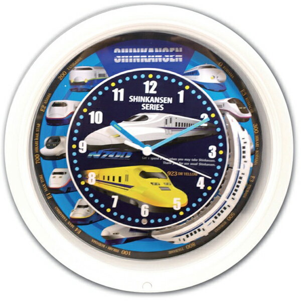 【クーポン利用で2,000円OFF】新幹線 クロック SR-WC15001WH 掛け時計 掛時計 国内正規品 送料無料