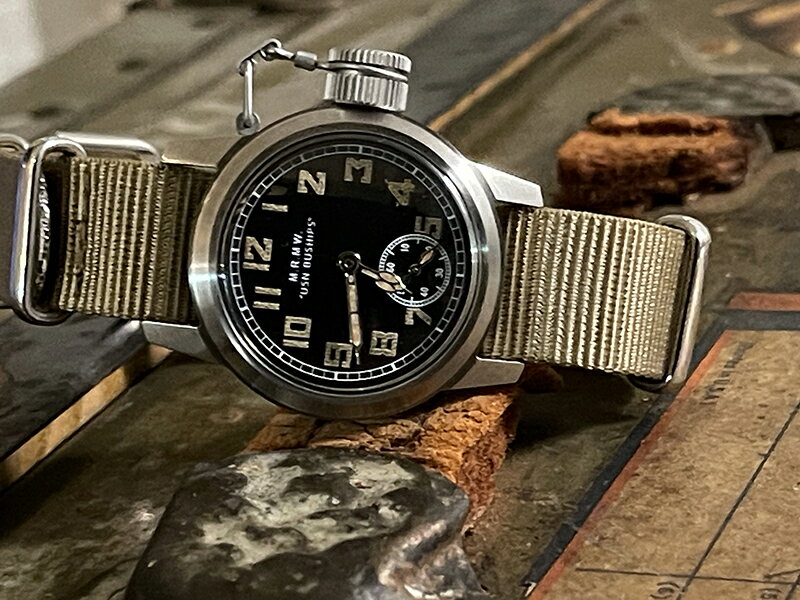 【10％OFFクーポン利用で】M.R.M.W. モントルロロイ ミリタリーウォッチ Buships ブシップス スモセコ busmosc-03KN メンズ 腕時計 国内正規品 送料無料