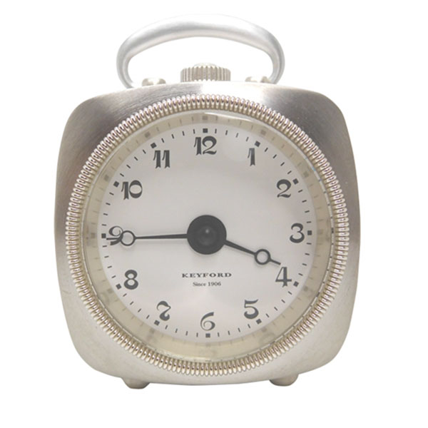 【10%OFFクーポン利用で】KEYFORD キーフォード GRAB TABLE WATCH GOLD グラブテーブルウオッチ シルバー 417-0001W 置き時計 国内正規品 送料無料 [2]