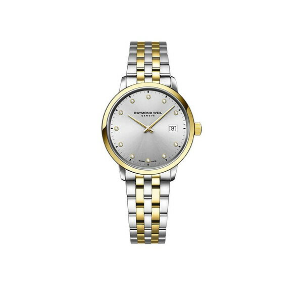 メーカー：RAYMOND WEIL レイモンド ウェイル製品名：5985-STP-65081キャリバー：クオーツケースサイズ：29mm 厚さ: 6mmケース素材：ステンレススティール（イエローゴールドPVD加工）防水：50m/5気圧防水ガラス：サファイアクリスタル説明：※こちらの商品は当社の実店舗や他サイトでも同時に販売している為、ご注文のタイミングによっては完売になってしまっている場合がございます。その際はキャンセルのメールを差し上げますので悪しからずご了承くださいませ。説明：伝統的なラウンド型ケースに包まれたシルバーダイアルには、11個のダイアモンドインデックスが装飾されています。 クオーツ式ムーブメントを搭載したトッカータコレクションでは、2014年にコレクションが誕生して以降、男性用・女性用の数多くのラインナップを展開してきました。シンプルかつエレガントなデザインで、幅広い場面で着用を楽しんでいただけます。RAYMOND WEIL レイモンド ウェイル トッカータ 5985-STP-65081メーカー希望小売価格はメーカーカタログに基づいて掲載していますメーカー：RAYMOND WEIL レイモンド ウェイル製品名：5985-STP-65081キャリバー：クオーツケースサイズ：29mm 厚さ: 6mmケース素材：ステンレススティール（イエローゴールドPVD加工）防水：50m/5気圧防水ガラス：サファイアクリスタル説明：※こちらの商品は当社の実店舗や他サイトでも同時に販売している為、ご注文のタイミングによっては完売になってしまっている場合がございます。その際はキャンセルのメールを差し上げますので悪しからずご了承くださいませ。説明：伝統的なラウンド型ケースに包まれたシルバーダイアルには、11個のダイアモンドインデックスが装飾されています。 クオーツ式ムーブメントを搭載したトッカータコレクションでは、2014年にコレクションが誕生して以降、男性用・女性用の数多くのラインナップを展開してきました。シンプルかつエレガントなデザインで、幅広い場面で着用を楽しんでいただけます。RAYMOND WEIL レイモンド ウェイル トッカータ 5985-STP-65081メーカー希望小売価格はメーカーカタログに基づいて掲載しています