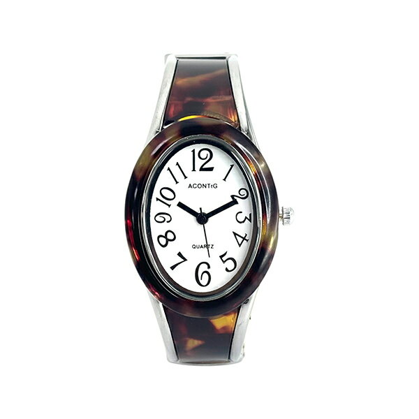 ACONTeG アコンテジ JG-002SG-BR バングルウォッチ ベッコウ風 ブラウン レディース 腕時計 国内正規品..