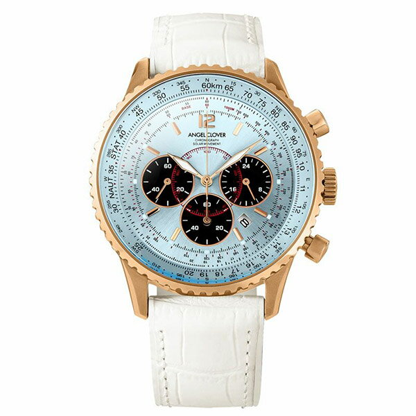 【10％OFFクーポン利用で】ANGEL CLOVER エンジェルクローバー パイロットウォッチ　クロノグラフ NTS44PBU-WH メンズ 腕時計 国内正規品 送料無料