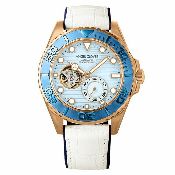 【10％OFFクーポン利用で】ANGEL CLOVER エンジェルクローバー 機械式　シースルーバック SCA44PIBU-WH メンズ 腕時計 国内正規品 送料無料