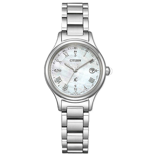 腕時計 Chronostaff DAH DAHのCITIZEN シチズン XC クロスシー エコ・ドライブ電波時計　白蝶貝文字板 ES9490-52D レディース 腕時計 国内正規品 送料無料｜アングル2