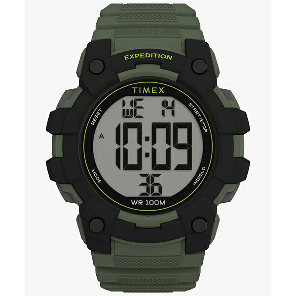【2,000円OFFクーポン利用で】TIMEX タイメックス Expedition エクスペディション CAT グリーン ブラック デジタル アウトドアウォッチ マルチファンクション TW4B35400 メンズ 腕時計 国内正規品 送料無料