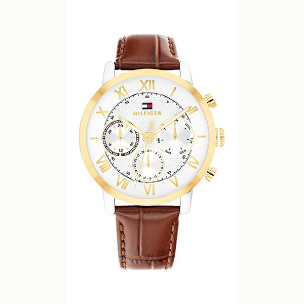 【2,000円OFFクーポン利用で】TOMMY HILFIGER トミーヒルフィガー ゴールド ライトブラウン クロノグラフ 1710726 メンズ 腕時計 国内..
