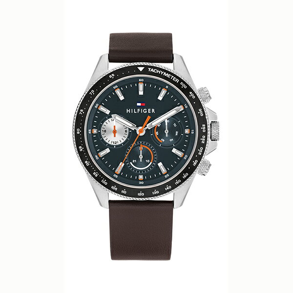 樂天商城 - TOMMY HILFIGER トミーヒルフィガー クロノグラフ ダークグレー ダークブラウン 1792208 メンズ 腕時計 国内正規品 送料無料