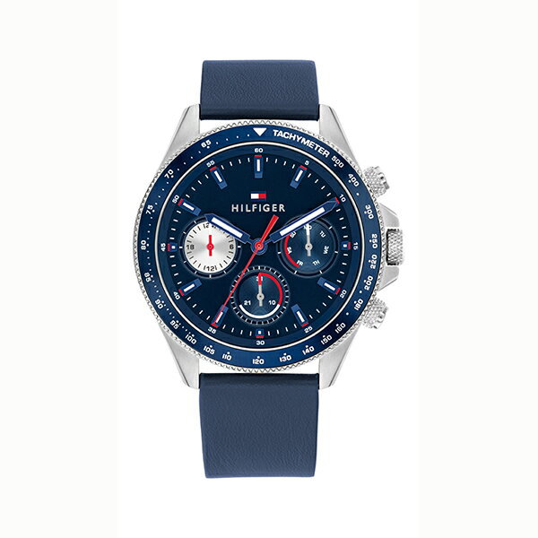 乐天商城 - 【10％OFFクーポン利用で】TOMMY HILFIGER トミーヒルフィガー クロノグラフ ネイビー ブルー 1792209 メンズ 腕時計 国内正規品 送料無料