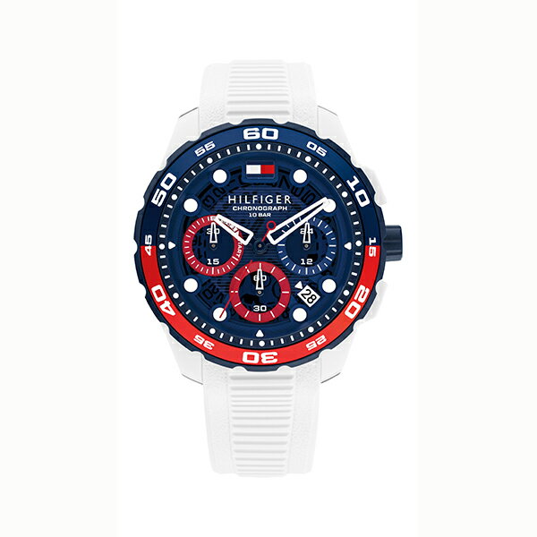 乐天商城 - 【2,000円OFFクーポン利用で】TOMMY HILFIGER トミーヒルフィガー クロノグラフ ブルー ホワイト 1792231 メンズ 腕時計 国内正規品 送料無料