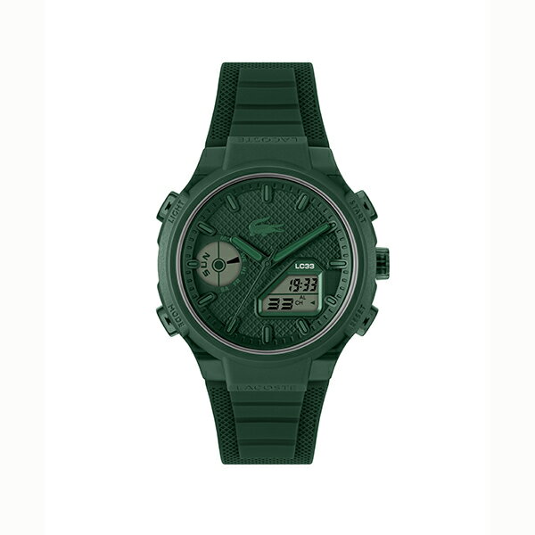 LACOSTE ラコステ デジアナ オールグリーン 2011449 メンズ 腕時計 国内正規品 送料無料