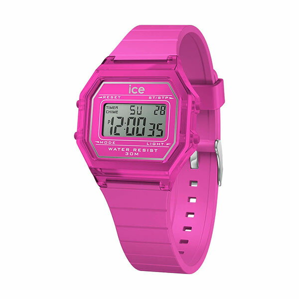 乐天商城 - ICE WATCH アイスウォッチ デジタル ピンク ネオンカラー シリコンストラップ 022887 レディース 腕時計 国内正規品 送料無料