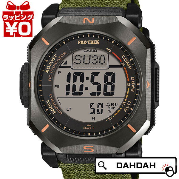 CASIO カシオ PROTREK プロトレック SPORTS プッシュクラフト W-LCD DIG 電ソ 難燃クロスバンド PRW-69YB-3JF ユニセックス 男女兼用 腕時計 国内正規品 送料無料