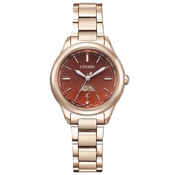 Y - 【10％OFFクーポン利用で】CITIZEN シチズン XC クロスシー サン＆ムーン機能搭載 ブラウングラデーション EE1004-73W レディース 腕時計 国内正規品 送料無料