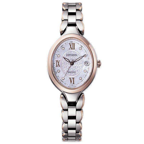 乐天商城 - 【10％OFFクーポン利用で】CITIZEN シチズン EXCEED エクシード お花モチーフ 日本製 オーバルケース ES9515-53N レディース 腕時計 国内正規品 送料無料