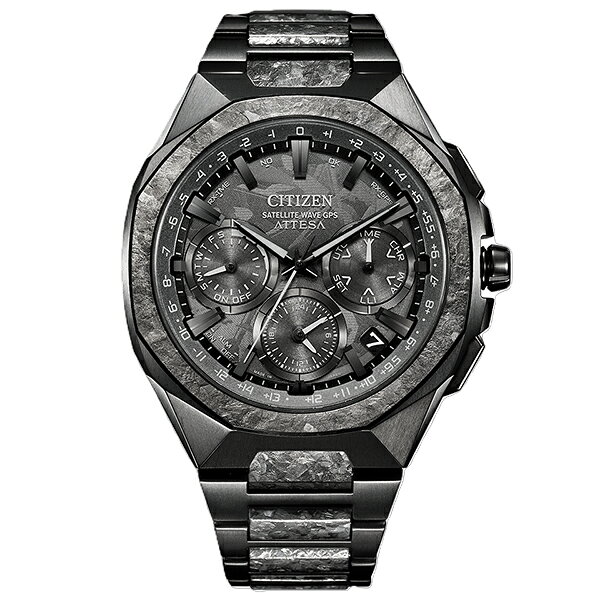 【2,000円OFFクーポン利用で】CITIZEN シチズン ATTESA アテッサ エコ・ドライブ GPS衛星電波受信 クロノグラフ 結晶チタニウム 八角ベゼル CC4107-80H メンズ 腕時計 国内正規品 送料無料