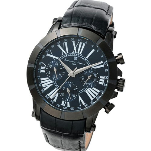 腕時計 Chronostaff DAH DAHの【10％OFFクーポン利用で】Salvatore Marra サルバトーレマーラ SM25101-BKNV メンズ 腕時計 国内正規品 送料無料｜アングル2