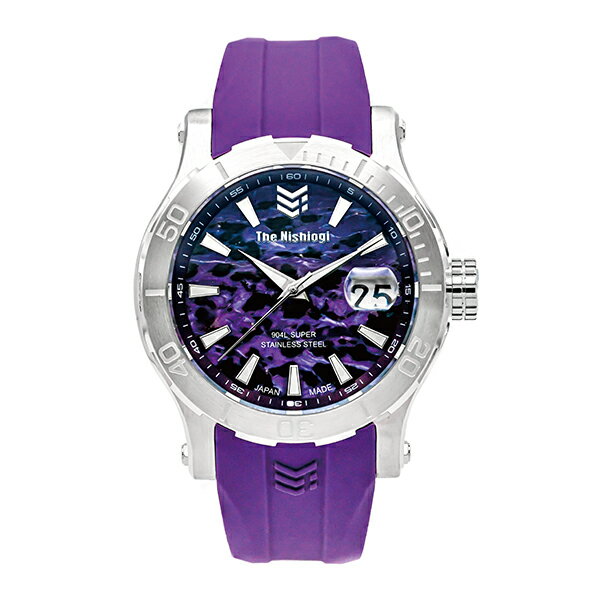 【10％OFFクーポン利用で】The Nishiogi ザ・ニシオギ シベリアのヒーリングウォッチ 42mm 日本製 ISSUE 0.7 チャロアイト メンズ 腕時計 国内正規品 送料無料 2