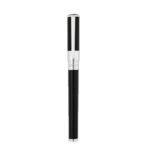 S.T.Dupont エス・テー・デュポン 真鍮 シルバー×ブラックInitial イニシャル 270200 万年筆 国内正規品 送料無料