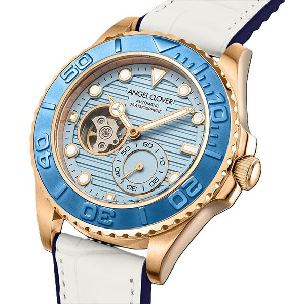 【10％OFFクーポン利用で】ANGEL CLOVER エンジェルクローバー 機械式　シースルーバック SCA44PIBU-WH メンズ 腕時計 国内正規品 送料無料