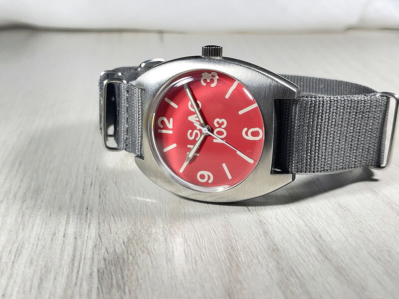 【2,000円OFFクーポン利用で】M.R.M.W. モントルロロイ ミリタリーウォッチ Royal 0052 H.S. Red レッド 赤 0052-red-18-06GRYN メンズ 国内正規品 送料無料