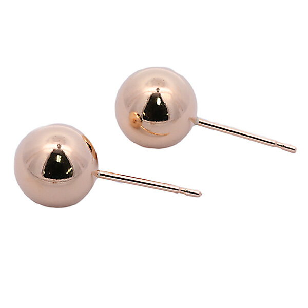 乐天商城 - 【10％OFFクーポン利用で】（243366）大きめ ピアス 7mm 18金 ゴールド レディース女性プレゼント