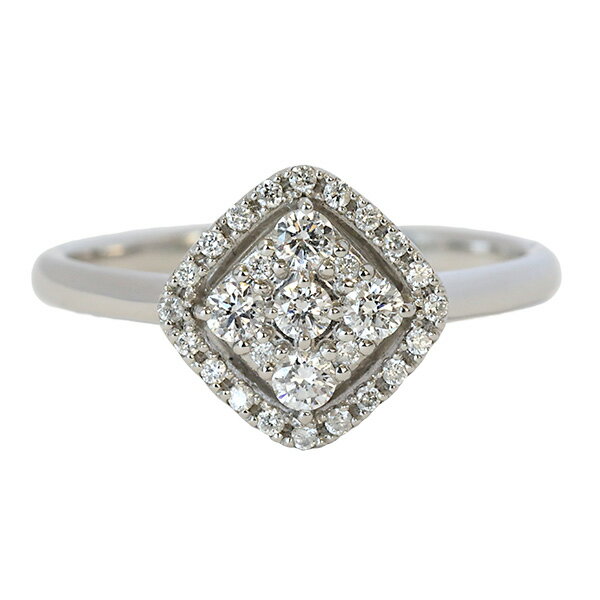 乐天商城 - （264498）指輪 プラチナリング ダイヤモンド 0.30ct ひし形リング レディース 女性 プレゼント ギフト 4月 誕生石
