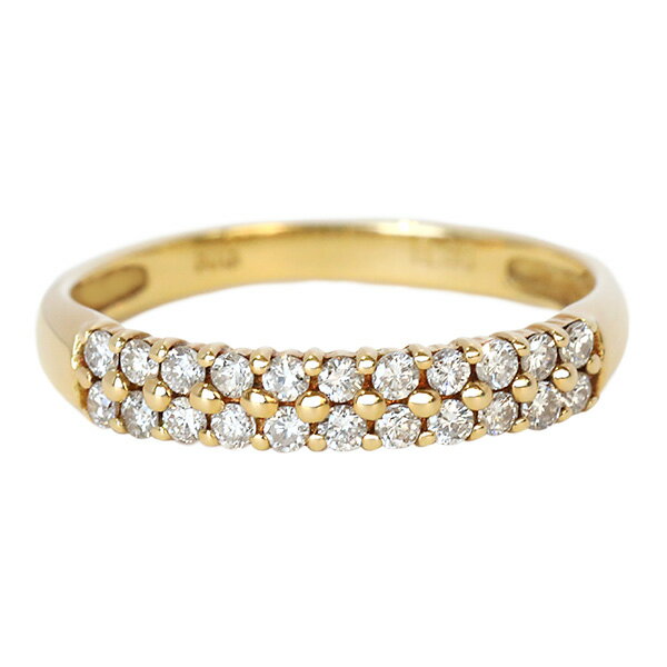 【クーポン利用で2,000円OFF】（264507）指輪 ピンキーリング対応 18k パヴェリング ダイヤモンド ピンキー 誕生日 結婚記念日 パーティ 結婚式 4月誕生石 レディース