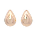 【10%OFFクーポン利用で】(267947)日本製 シンプルピアス 18金 金属アレルギー対応 ドロップ ツユ k18 18k しずく
