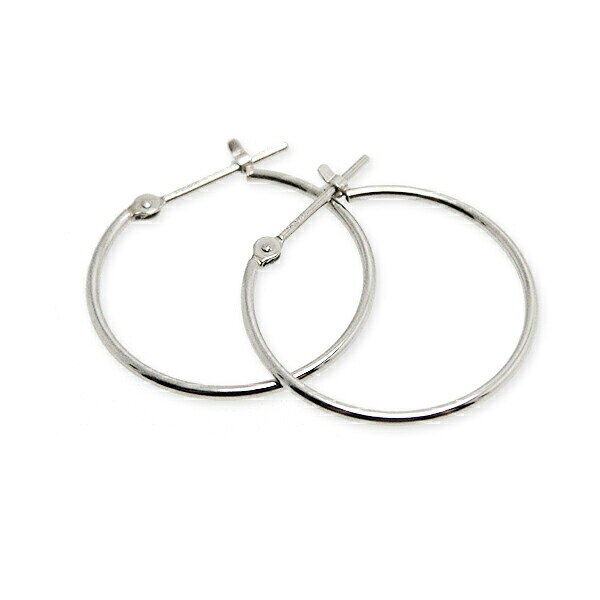 乐天商城 - 【2,000円OFFクーポン利用で】（pp102000）日本製 フープピアス 1mm×20mm ピアス 両耳用 定番 1ペア シンプル 細め PT900 レディース 女性 メンズ 男性 セカンドピアス わっか プラチナ プレゼント