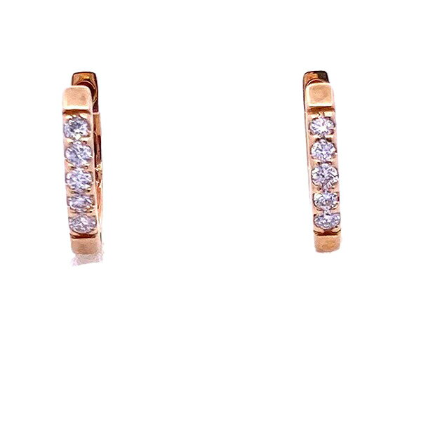 乐天商城 - ダイヤフープピアス 18k 0.1ct ダイヤピアス