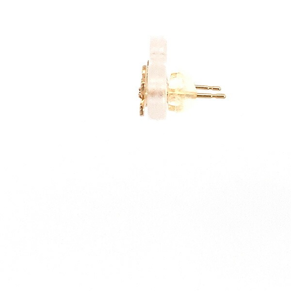 18K フラワ−ピアス ダイヤモンド 0.02ct