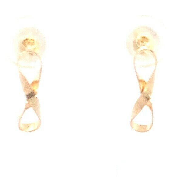 乐天商城 - 18K ピアス インフニティデザインピアス 地金