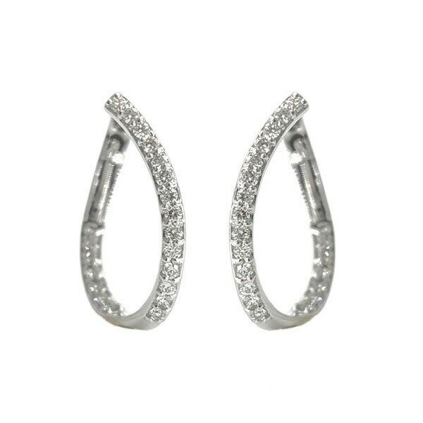 乐天商城 - 【10％OFFクーポン利用で】ダイヤモンド K18WG ピアス