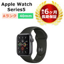 中古 Apple Watch Series5 40mm GPS ブラックスポーツバンド スペースグレ ...
