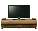 【送料無料】ルラード 幅150cm テレビボード TVボード F☆☆☆☆ 円柱モチーフ TV台 AVボード 棚 収納 引出し モダン 北欧 おしゃれ 人気 シンプル ウォールナット カグクロ テレビ台 高級感 マルヨシ(3)