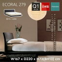  dreambed ドリームベッド ECORAL エコラル279《Q1 クイーン1》ベッドフレーム オーク突き板 ロータイプ 高級感 木製 シンプル ローベッド 新生活 おしゃれ