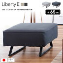 【送料無料】国産 幅65cm スツール リバティ2 Liberty2 奥行90cm オットマン 足置き 選べる2カラー ライトグレー ダークグレー Sバネ ライトウェーブ スチール脚 カバーリング仕様 ファブリック ソファー 北欧 シンプル 新生活 人気 モーブル 日本製