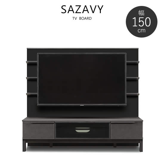 ������̵���ۥ����ӡ� ��150cm TV�ܡ���M �ƥ�ӥܡ��� �ߥɥ륿���� ��������å��� �֥�å� SAZAVY ����ץ� ����� ��ӥ� �ƥ���� �͵�...