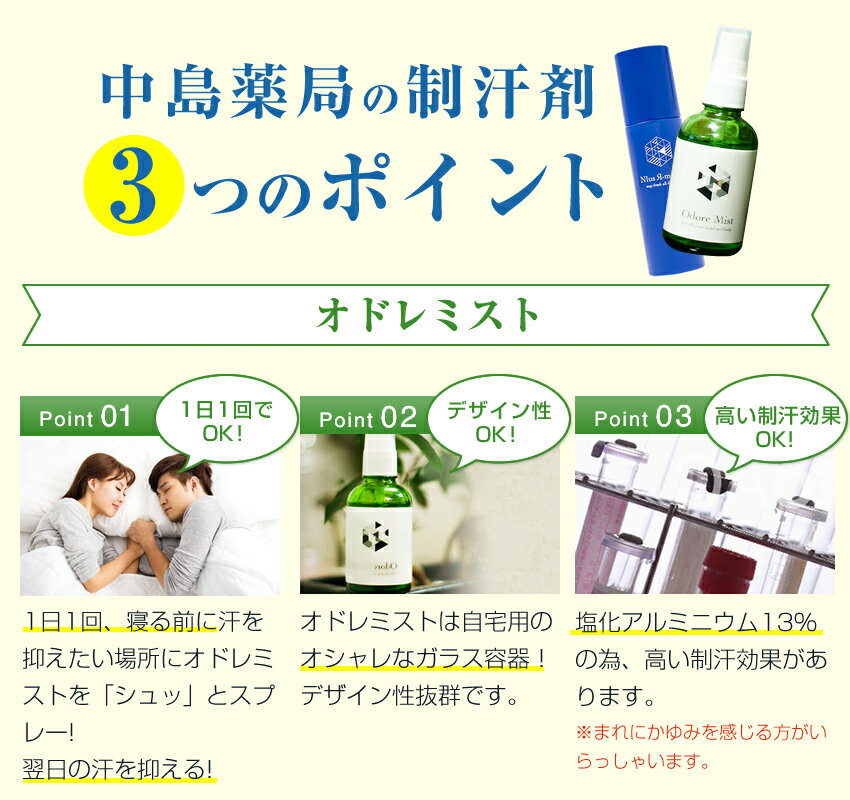 ★春限定セット＜送料無料＞デオドラント部門1位！【オドレミスト60ml＆アルムミスト100ml×2本】セット!塩化アルミニウム スプレーとミョウバン　スプレー[制汗剤 デオドラントスプレー 制汗スプレー わき ワキ 脇 足 汗 臭い ワキガ 加齢臭 無香料]od1rm2【医薬部外品】