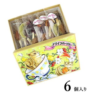 贈るフルーツティー&ハーブティー 6個入り 父の日 ギフトBOX 紅茶 食べる ドライフルーツ おしゃれ セット ティーパック 贈り物 プレゼント かわいい お茶 人気 送料無料