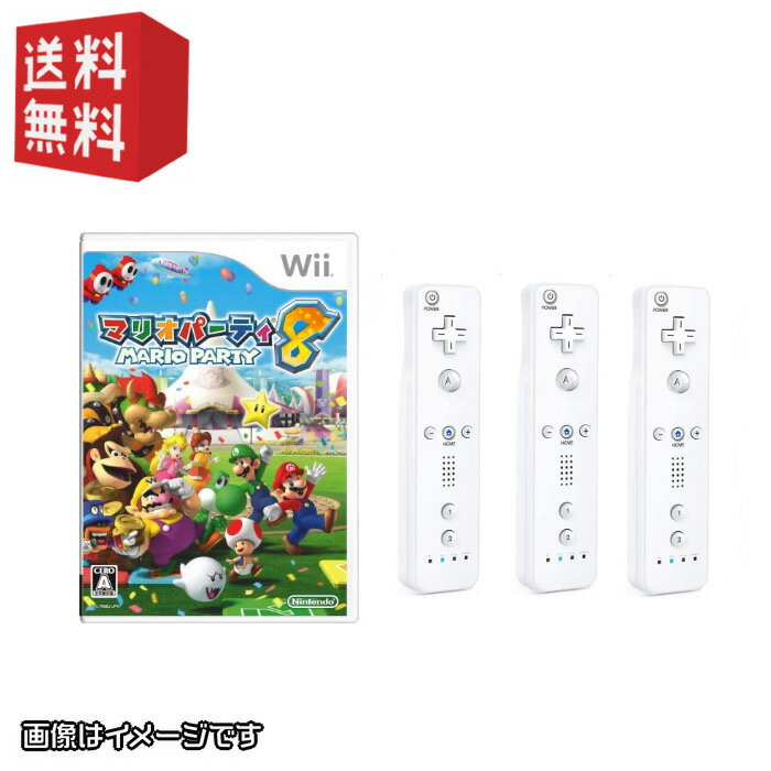 wii リモコン( シロ ) 3本＋ wiiソフト