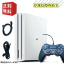 【中古】※互換コントローラー PS4 PlayStation 4 Pro プレイステーション4プロ 本体 グレイシャー ホワイト 1TB (CUH-7000～7200)【すぐ遊べるセット】