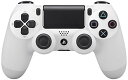 【中古】PS4 ワイヤレスコントローラー ( dualshock4 ) グレイシャー・ホワイト ★ USBケーブル付 ★デュアルショック4