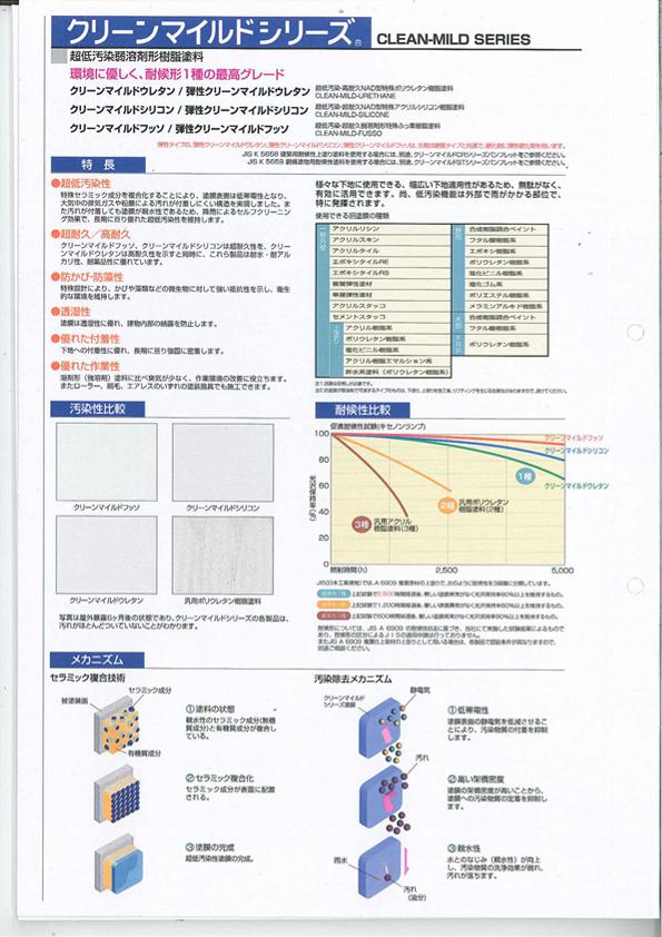 【送料無料】エスケー化研　エスケー　クリーンマイルドシリコン・※印（※SR‐414色〜※SR‐423色）5分艶有り・15kgセット・F☆☆☆☆（超低汚染・超耐久NAD型特殊アクリルシリコン樹脂塗料）※色見本帳、標準施工仕様付き。 2