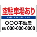 【サイズ変更・名入れ対応】プレート看板「空駐車場あり」 パーキング 不動産 管理看板 募集看板 サイン 広告 デザイン おしゃれ かわいい おすすめ 英語 契約...