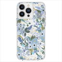 iPhone 14 Pro Max ケース RIFLE PAPER Garden Party Blue 花柄 耐衝撃 MagSafe対応 Case-Mate