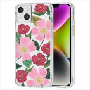 iPhone 14 Plus ケース RIFLE PAPER Rose Garden 花柄 耐衝撃 MagSafe対応