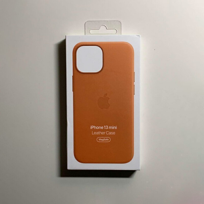 Apple アップル 純正 iPhone 13 mini レザーケース ゴールデンブラウン 新品